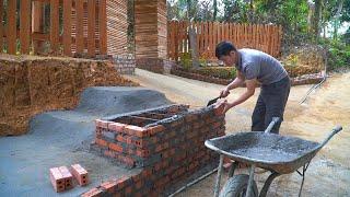 A new oven was completed by KONG so that NHAT can bake food for sale.