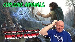 Conjure Animals does double damage? Dnd 5.5