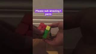 Most extremely satisfying Rubik’s cube algorithm T perm