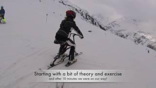 CopenHill test of Brenter Snow Bike in St Anton Easter 2017