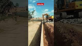 Komatsu pc205 || Retaining wall filtration #odiasong #excavator #ytshorts