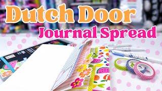 Creative Journal Setup & Plan With Me [Dutch Door Spread in a Traveler's Notebook]