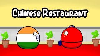 When an Indian visits a Chinese Restaurent | #countryballs #animation #meme #funny