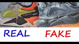 Puma RS X real vs fake. How to spot fake Puma Running System shoes