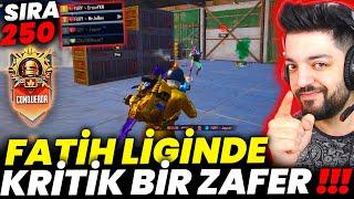 FATİH LİGİ SIRA 250 KRİTİK WIN !! PUBG Mobile