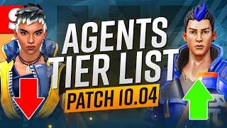 *NEW* Agent Tier List PATCH 10.04! - Is Waylay Meta?! - Agent Tier List