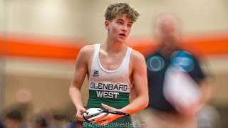 120 – Carson Prunty {G} of Glenbard West IL vs. Jackson Lala {R} of Mt Prospect IL