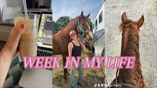 WEEK IN MY LIFE: cleaning my tack, my iced latte recipe, riding horses, + vet school