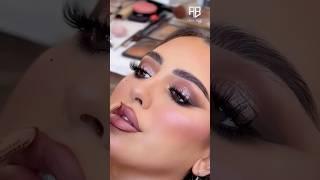 مكياج سعرات وزواجات لوك الخريف مناسب للفستان البنفسجي الملكي