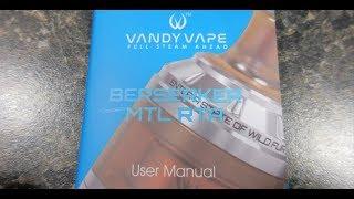 Berserker MTL RTA By Vandy Vape And Alex From VapersMD