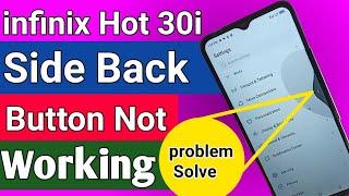 infinix hot 30i side back button not showing // back button settings