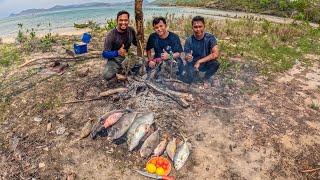 BAKAR & MAKAN IKAN HASIL SPEARFISHING BERSAMA HUDA MUHAMMAD, DAE ARIF & RIVAL