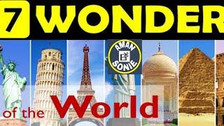 7 Wonders of the World | Aman Sonie