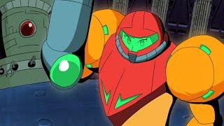 Samus fights the evil computer: Metroid animation