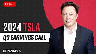 WATCH LIVE: Tesla Q3 2024 Earnings Call | $TSLA