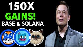 Top 10 Safe Crypto Meme Coins for 20X-150X Gains by 2025 Bull Run (SOLANA & BASE)