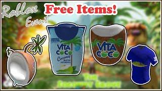 How to Get All 4 Items From Vita Coco The Coconut Grove Roblox