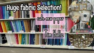 My new fabric store! + cute new scrapbook paper collections | craft warehouse