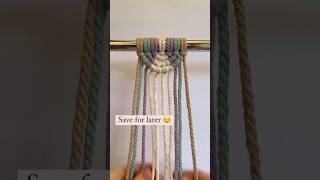 How to Create a Semi-Circle Knot Pattern in Macrame #macrametutorial #diymacrame