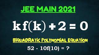 Quadratic Equations | Polynomial Function | JEE Main - 2021 @ARYA_Mathematics