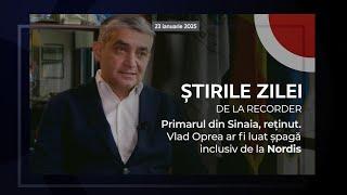 23 IANUARIE 2025. Primarul din Sinaia, reținut. Vlad Oprea ar fi luat șpagă inclusiv de la Nordis