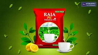 Create Tea Advertisement in after effect | Product animation after effects | product motion graphics