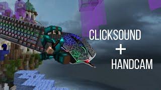 Clicksound & Handcam on bedwars | moonwalk and ninjabridging Minecraft