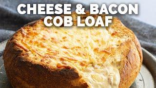 Cheese & Bacon Cob Loaf [Ready in 20 mins!]