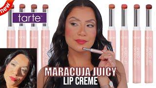 *new* TARTE MARACUJA JUICY LIP CREME + NATURAL LIGHTING LIP SWATCHES | MagdalineJanet