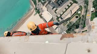 Tower Glass Cleaning Spider Style in Doha (QATAR)