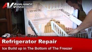 Whirlpool Refrigerator Repair - Ice Buildup in Bottom of the Freezer - Drain Tube