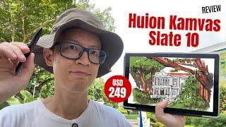 Huion Kamvas Slate 10 - REVIEW and some urban sketching