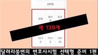 [로스쿨] 변호사시험 선택형(=객관식)문제 공부 방법 #1 내가 본 책들 (객 150개 중 139개 득점)