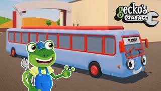 Stretchy Truck Fun! | Gecko's Garage | Truck Cartoons For Children | Bus Video For Kids | Truck Wash