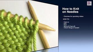 How to Purl - p Stitch Beginner (with closed captions)