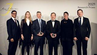 2021 Klaus J. Jacobs Research Prizes ceremony
