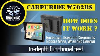 Carpuride W702BS - CarPlay for BMW - How is it? Test Google Maps, Waze, Osmand and more...