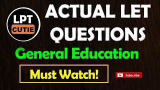 ACTUAL LET QUESTION - Keywords - September 2025 LET Reviewer