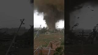 Huge tornado shreds homes and buildings in northern China | #shorts #newvideo #tornado #trending