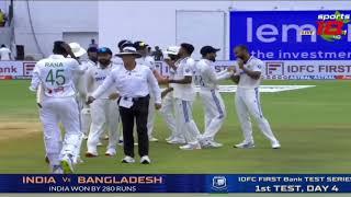 Day 4 _ India Win!! _ India Vs Bangaladesh 1st Test Match Full Highlights | India Best Bangaladesh