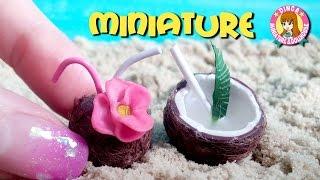 [해변시리즈 #3] 미니어쳐 코코넛 음료 만들기 MINIATURE Beach series #3 - coconut drink / 딩가의 회전목마