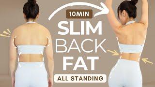 Slim Back Fat + Fix Posture in 14 Days (Burn Bra Bulge & Round Shoulders) All Standing