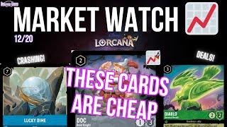 Disney Lorcana MARKET WATCH (PRICES ARE CRASHING)- Ep. 133 Friday 12/20