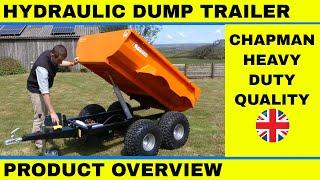 ATV Hydraulic tipping dump trailer. Chapman DT100 Dump Trailer