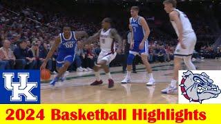 #4 Kentucky vs #7 Gonzaga Basketball Game Highlights 12 7 2024