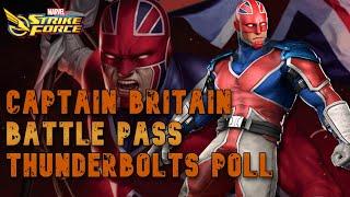 Captain Britain Battle Pass and Thunderbolts Poll | Marvel Strike Force