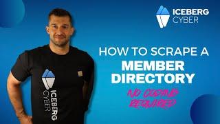 How to scrape a member directory - no coding required