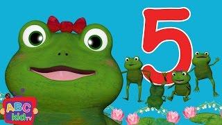 Five Little Frogs Jumping on the Bed | CoCoMelon Nursery Rhymes & Kids Songs