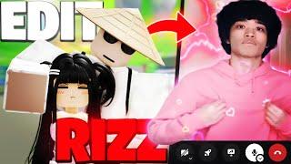 SURPRISING RANDOM GIRLS ON ROBLOX WITH MY EDIT RIZZ!