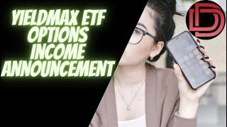 YieldMax Options Income Dividend ETF Annoucement I YMAG YMAX CONY TSLY AMDY I Income Investing